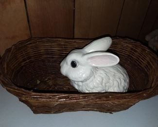 Bunny in a basket