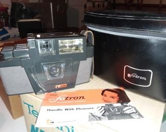 Vintage 1950s Fotron camera with case and accessories 