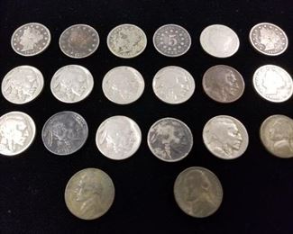 V- Nickels , Buffalo and Jefferson Nickels