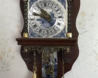 Delft Wall Clock