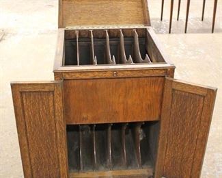 ANTIQUE Oak Music Cabinet
Auction Estimate $100-$300 – Located Dock
