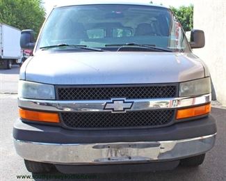 2004 Running Chevy V-8 Express 15 Passenger 3500 Van with A/C, Tilt Steering Wheel, Power Locks, and Odometer Reads 193225
Auction Estimate $2000-$4000 – Located Out Front
