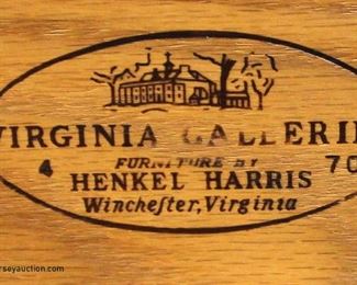 ***UPCOMING AUCTION -- Date not Set **
 BEAUTIFUL SOLID Mahogany “Henkel Harris Furniture” High Chest and Low Chest with Mirror
