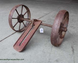  Antique Decorator Wheels on Axle marked 5303

Auction Estimate $50-$100 – Located Inside 