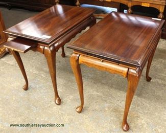 PAIR of Mahogany Queen Anne Tea Tables
Auction Estimate $100-$200 – Located Inside
