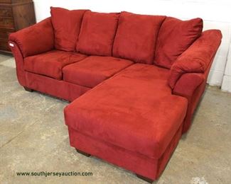 NEW Contemporary Red Upholstered 2 Part Sectional Sofa Chaise
Auction Estimate $200-$400 – Located Inside
