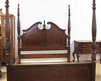 5 Piece Mahogany Shell Carved “Liberty Furniture” Bedroom Set with Ball and Claw Shell Carved High Boy and Queen Size Poster Bed
Auction Estimate $1000-$2000 – Located Inside

