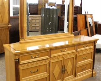 4 Piece “Stanley Furniture” Maple Diamond Inlaid Bedroom Set with Full Headboard and Fitted Interior Armoire
Auction Estimate $400-$800 – Located Inside
