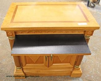 4 Piece “Stanley Furniture” Maple Diamond Inlaid Bedroom Set with Full Headboard and Fitted Interior Armoire
Auction Estimate $400-$800 – Located Inside
