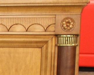 4 Piece “Stanley Furniture” Maple Diamond Inlaid Bedroom Set with Full Headboard and Fitted Interior Armoire
Auction Estimate $400-$800 – Located Inside
