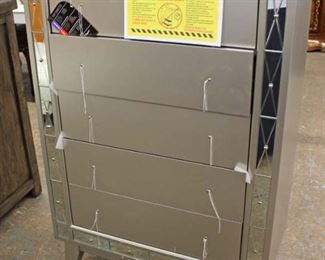 NEW Contemporary Grey High Chest with Mirror Accents
Auction Estimate $200-$400 – Located Inside
