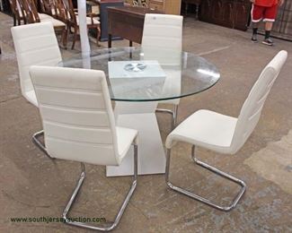  Ultra Modern 5 Piece Glass Top Breakfast Set

Auction Estimate $300-$600 – Located Inside 