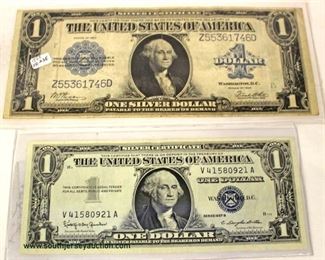  Selection of U.S. Silver Certificate $1.00 Bills and Large $1.00 Silver Certificate

Auction Estimate $5-$20 – Located Inside 