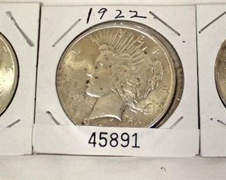  Selection of Silver Peace Dollars

Auction Estimate $20-$50 each – Located Inside 