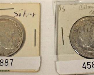  Silver German Half Dollar and Silver Foreign Half Dollar

Auction Estimate $10-$30 each – Located Inside 