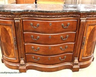 Contemporary Burl Mahogany Marble Top Buffet 
Auction Estimate $200-$400 – Located Inside
