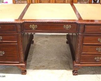 SOLID Mahogany 3 Part Leather Top Executor Desk
Auction Estimate $300-$600 – Located Inside
