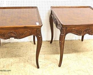 PAIR of Burl Walnut Country French Style Lamp Tables in the Manner of Baker Furniture
Auction Estimate $200-$400 – Located Inside
