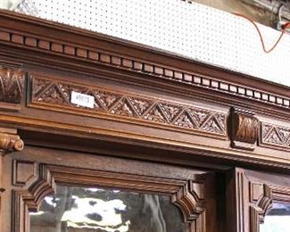 BEAUTIFUL Walnut 2 Door Carved Bookcase with Original Wavy Glass
Auction Estimate $800-$1200 – Located Inside
