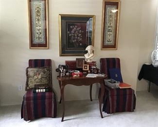 Game Table, Parsons Chairs