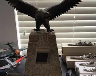 Mounted Nazi Eagle with plaque (see next picture for words on plaque)