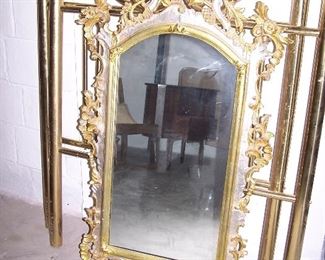 LaBarge Mirror and Brass head board
