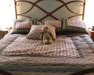 KING BED AND MATTRESS 