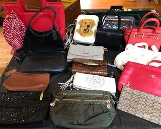 PURSES: COACH, SAK, VERA BRADLEY, FARAGAMO