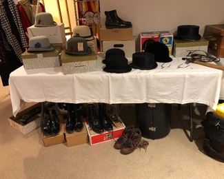 HUGE VARIETY OF WESTERN  WARE : COWBOY HATS and EQUESTRIAN ITEMS: BOOTS, CLOTHES, and more 