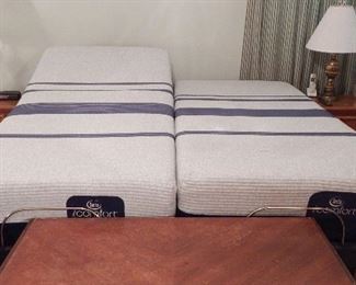 Two Serta iComfort Twin XL Adjustable Beds