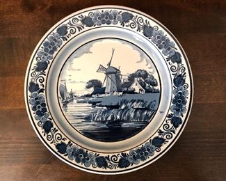Royal Goedewaagen blue delft plate
