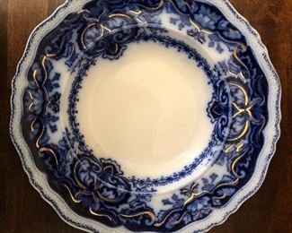 Johnson Brothers blue and white plate