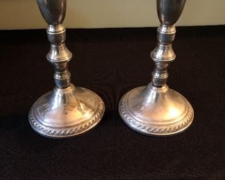 Sterling silver candlesticks