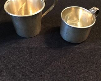 Sterling silver baby cups