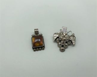 .925 pendant and brooch