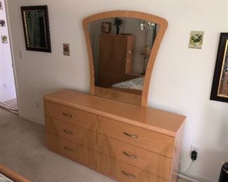 Long dresser part of
Bedroom set