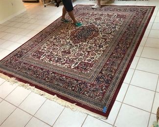 Huge area rug available at my warehouse left over from a previous estate only $75