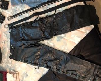 Ladies Leather chaps $50 