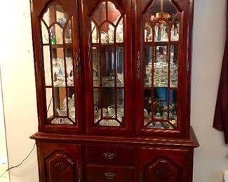 Lighted china cabinet