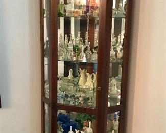 Lighted curio cabinet