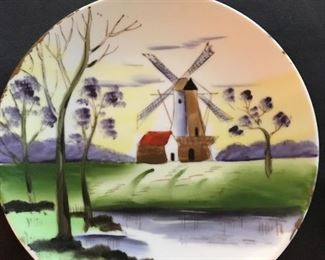 Vintage hand painted plate