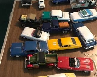 Approximately 50 die cast automobiles