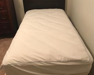 Like new twin bed with box springs and mattress.