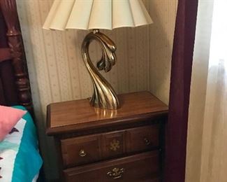 Nightstand and lamp