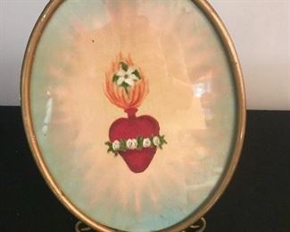 Vintage sacred heart picture