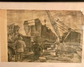 WW II prints of original illustrations by  S/Sgt Rudy Wedow