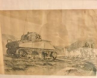 WW II prints of original illustrations by S/Sgt Rudy Wedow