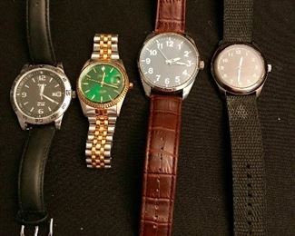 Men's watches includes Elgin & Timex