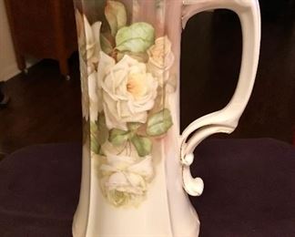 Beautiful Bavaria hand painted 13' pitcher