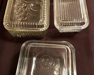 Refrigerator dishes with lids